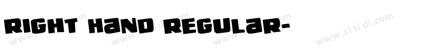 Right Hand Regular字体转换